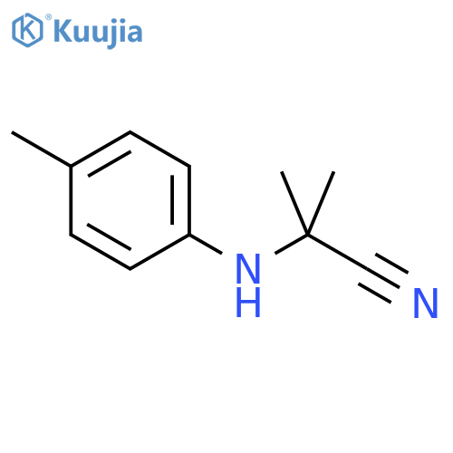 2-Methyl-2-(4-methylphenyl)aminopropanenitrile structure