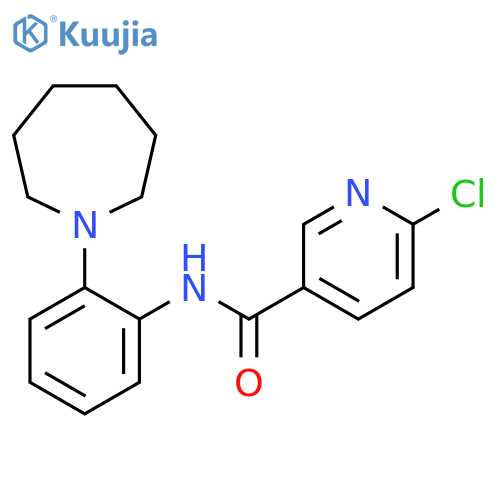 N-[2-(azepan-1-yl)phenyl]-6-chloropyridine-3-carboxamide structure