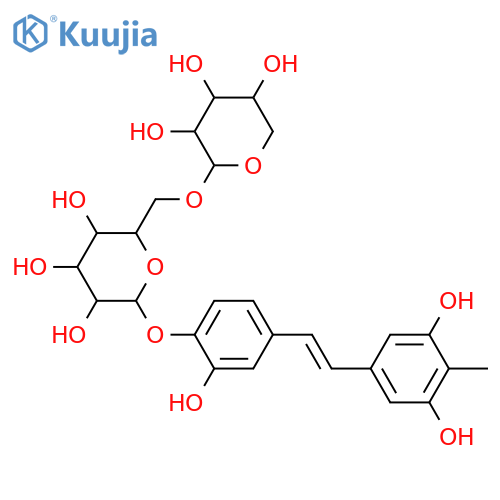 1-(3,5-Dihydroxy-4-methylphenyl)-2-(3,4-dihydroxyphenyl)ethylene; (E)-form, 4'-O-[β-D-Xylopyranosyl-(1→6)-β-D-glucopyranoside] structure