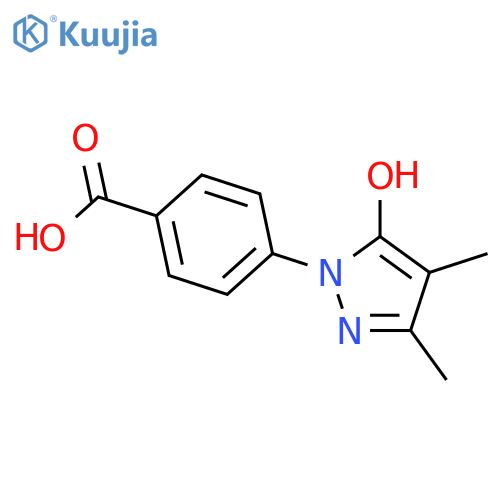 4-(5-Hydroxy-3,4-dimethyl-1H-pyrazol-1-yl)benzoic acid structure