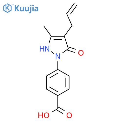 4-(4-Allyl-5-hydroxy-3-methyl-pyrazol-1-yl)-benzoic acid structure