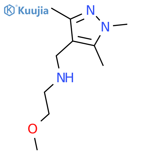 (2-Methoxyethyl)(trimethyl-1H-pyrazol-4-yl)methylamine structure
