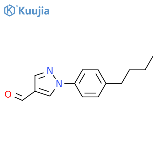 1-(4-Butylphenyl)-1H-pyrazole-4-carbaldehyde structure