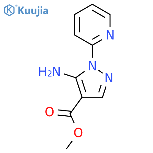 methyl 5-amino-1-(pyridin-2-yl)-1H-pyrazole-4-carboxylate structure
