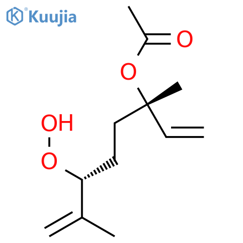 6-Peroxy-7(9)-dehydro-6,7-dihydroneryl acetate structure