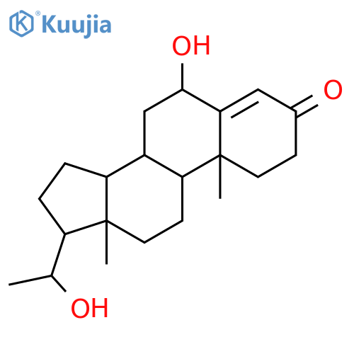 Pregn-4-en-3-one,6,20-dihydroxy-, (6b,20R)- (9CI) structure