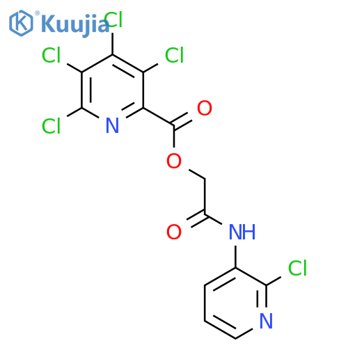 [(2-Chloropyridin-3-yl)carbamoyl]methyl 3,4,5,6-tetrachloropyridine-2-carboxylate structure