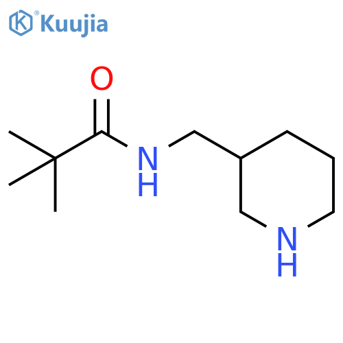 2,2-dimethyl-N-(piperidin-3-ylmethyl)propanamide structure