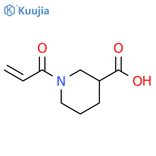 1-(prop-2-enoyl)piperidine-3-carboxylic acid structure