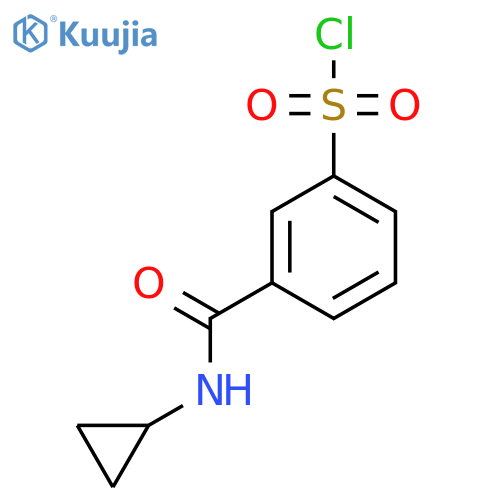3-(Cyclopropylcarbamoyl)benzene-1-sulfonyl chloride structure