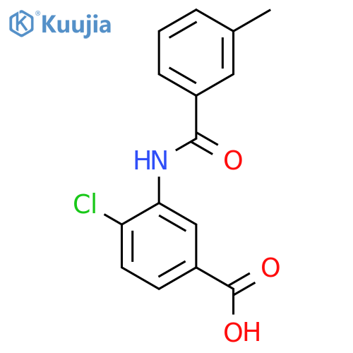 4-Chloro-3-(3-methylbenzamido)benzoic acid structure