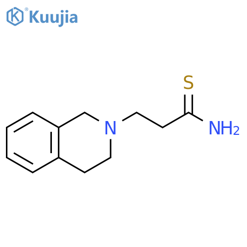 3-(1,2,3,4-tetrahydroisoquinolin-2-yl)propanethioamide structure