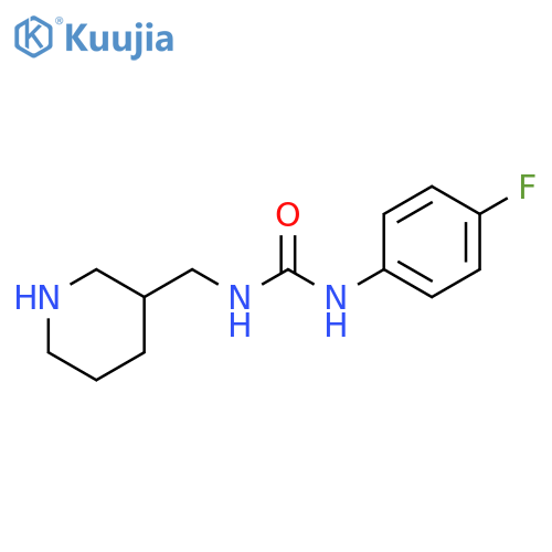 Urea, N-(4-fluorophenyl)-N'-(3-piperidinylmethyl)- structure