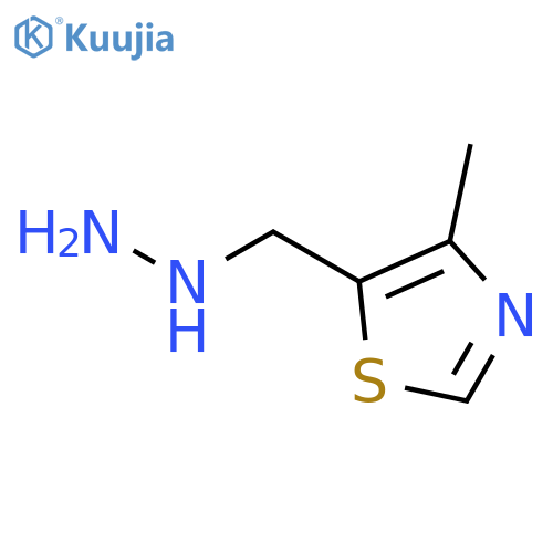 5-(hydrazinylmethyl)-4-methyl-1,3-thiazole structure