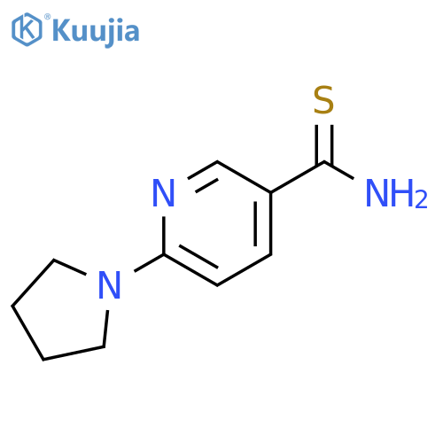 6-(pyrrolidin-1-yl)pyridine-3-carbothioamide structure