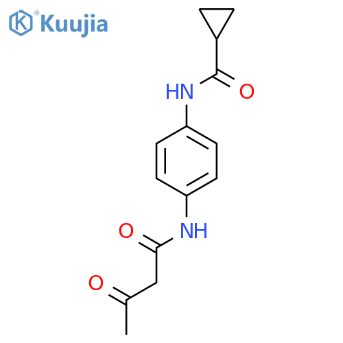 N-4-(3-Oxobutanamido)phenylcyclopropanecarboxamide structure