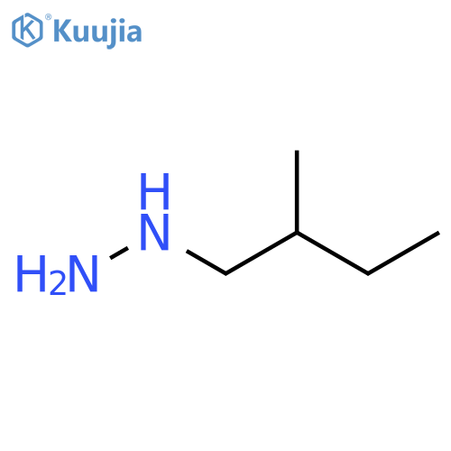 (2-methylbutyl)hydrazine structure