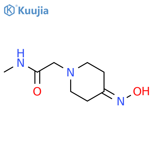 2-[4-(hydroxyimino)piperidin-1-yl]-N-methylacetamide structure