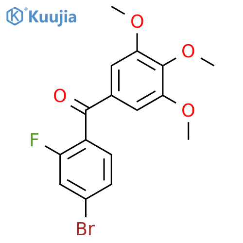 Methanone, (4-bromo-2-fluorophenyl)(3,4,5-trimethoxyphenyl)- structure
