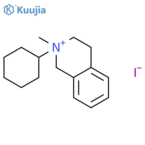 Isoquinolinium, 2-cyclohexyl-1,2,3,4-tetrahydro-2-methyl-, iodide structure