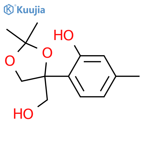 p-Mentha-1,3,5-triene-3,8,9,10-tetrol; 8,9-Isopropylidene structure