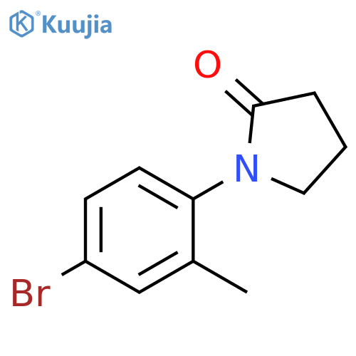 1-(4-bromo-2-methylphenyl)pyrrolidin-2-one structure