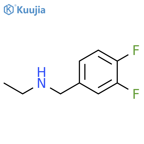 Benzenemethanamine, N-ethyl-3,4-difluoro- structure
