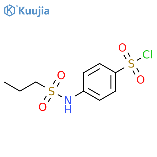 4-(propane-1-sulfonamido)benzene-1-sulfonyl chloride structure