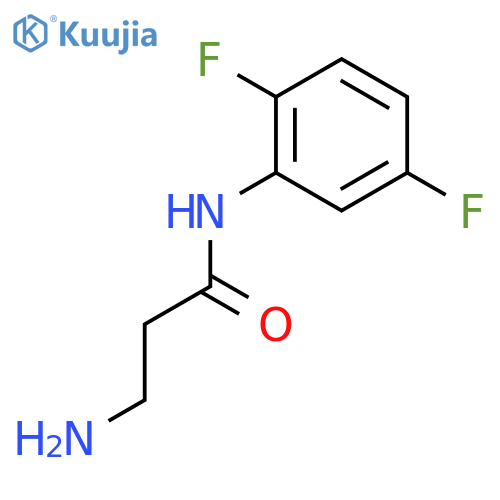 3-Amino-N-(2,5-difluorophenyl)propanamide structure