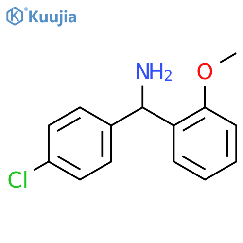 (4-chlorophenyl)(2-methoxyphenyl)methanamine structure