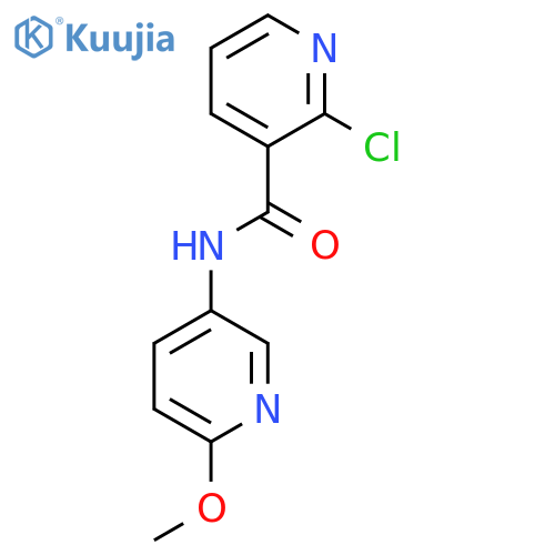 2-chloro-N-(6-methoxypyridin-3-yl)pyridine-3-carboxamide structure