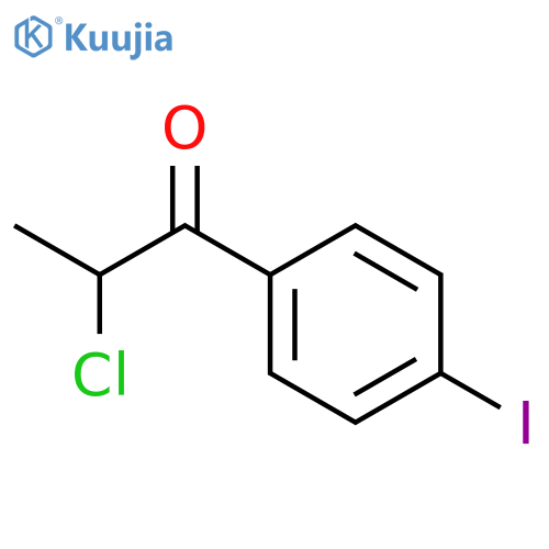 2-chloro-1-(4-iodophenyl)propan-1-one structure