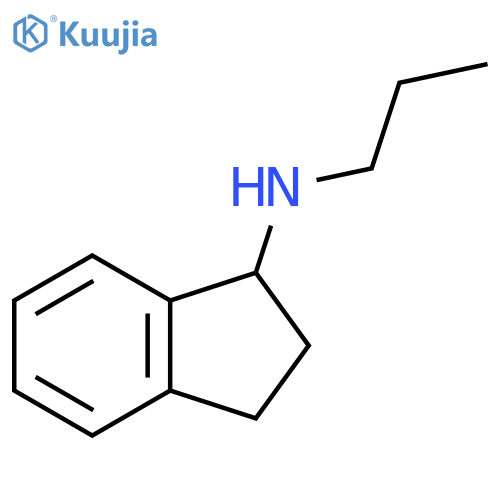 N-propyl-2,3-dihydro-1H-inden-1-amine structure