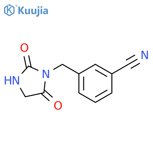 3-(2,5-dioxoimidazolidin-1-yl)methylbenzonitrile structure