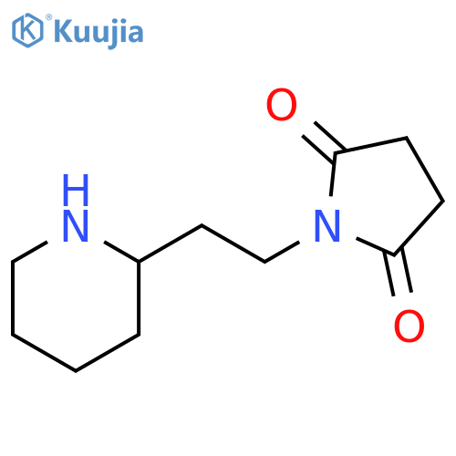 1-[2-(piperidin-2-yl)ethyl]pyrrolidine-2,5-dione structure