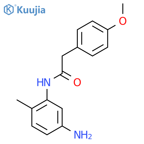 N-(5-Amino-2-methylphenyl)-2-(4-methoxyphenyl)-acetamide structure