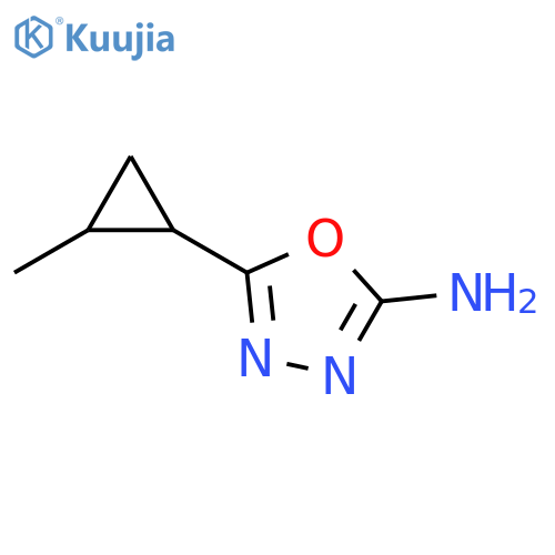 5-(2-methylcyclopropyl)-1,3,4-oxadiazol-2-amine structure