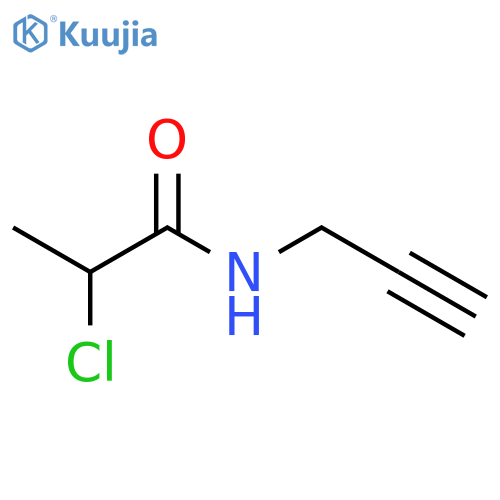 2-chloro-N-(prop-2-yn-1-yl)propanamide structure