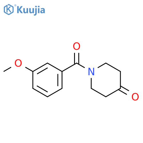 1-(3-Methoxybenzoyl)piperidin-4-one structure