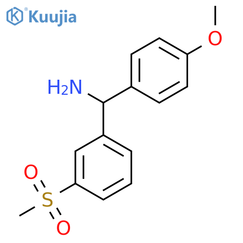 (3-Methanesulfonylphenyl)(4-methoxyphenyl)methanamine structure