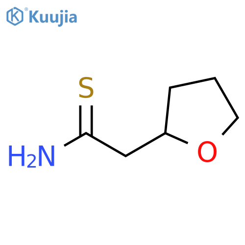 2-(oxolan-2-yl)ethanethioamide structure