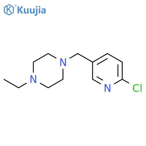 1-(6-chloropyridin-3-yl)methyl-4-ethylpiperazine structure