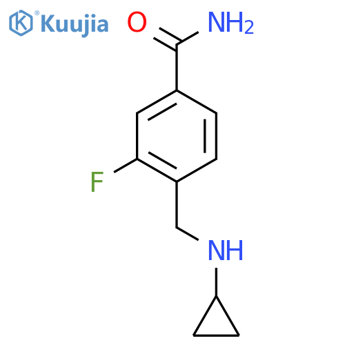 4-(Cyclopropylamino)methyl-3-fluorobenzamide structure