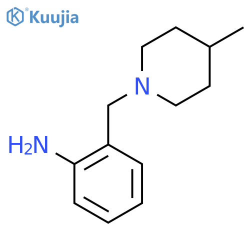 2-(4-Methylpiperidin-1-yl)methylaniline structure