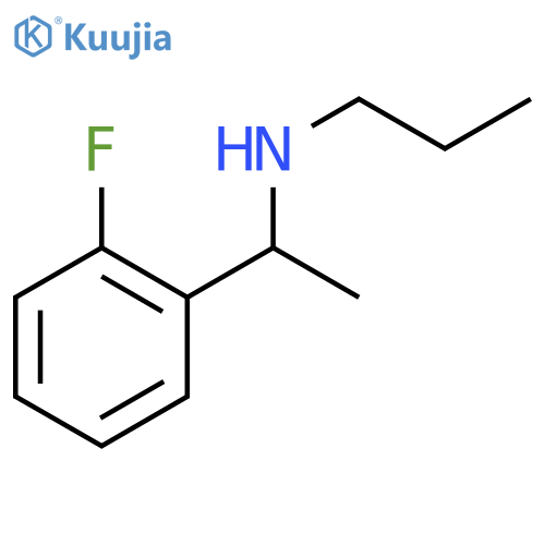 1-(2-fluorophenyl)ethyl(propyl)amine structure