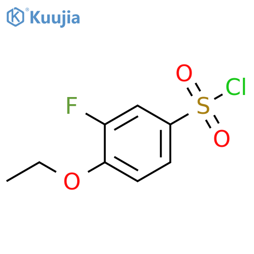 4-Ethoxy-3-fluorobenzene-1-sulfonyl chloride structure