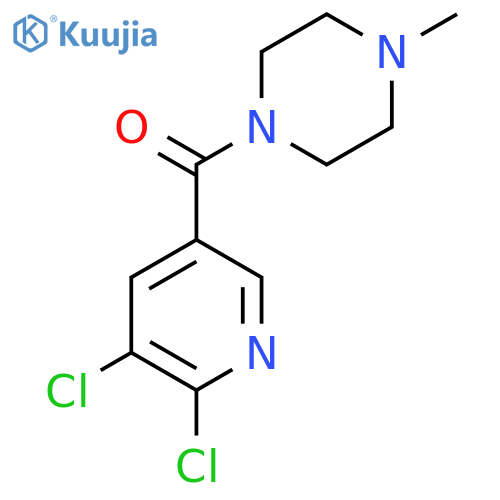 1-(5,6-Dichloropyridine-3-carbonyl)-4-methylpiperazine structure