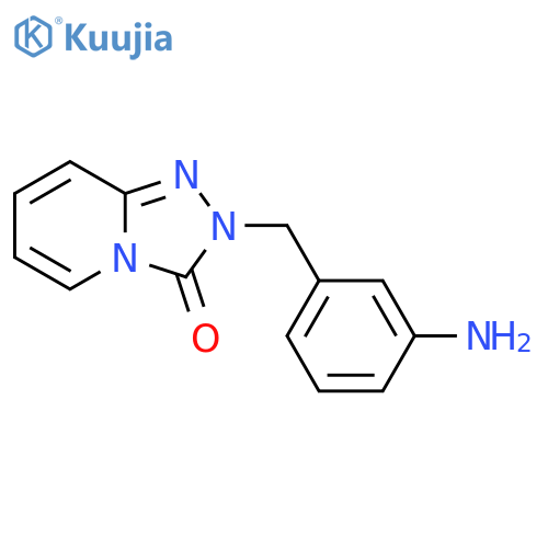 2-[(3-aminophenyl)methyl]-2H,3H-[1,2,4]triazolo[4,3-a]pyridin-3-one structure