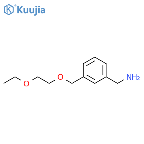 {3-[(2-ethoxyethoxy)methyl]phenyl}methanamine structure
