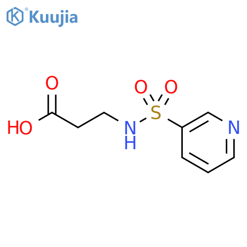 3-(pyridine-3-sulfonamido)propanoic acid structure